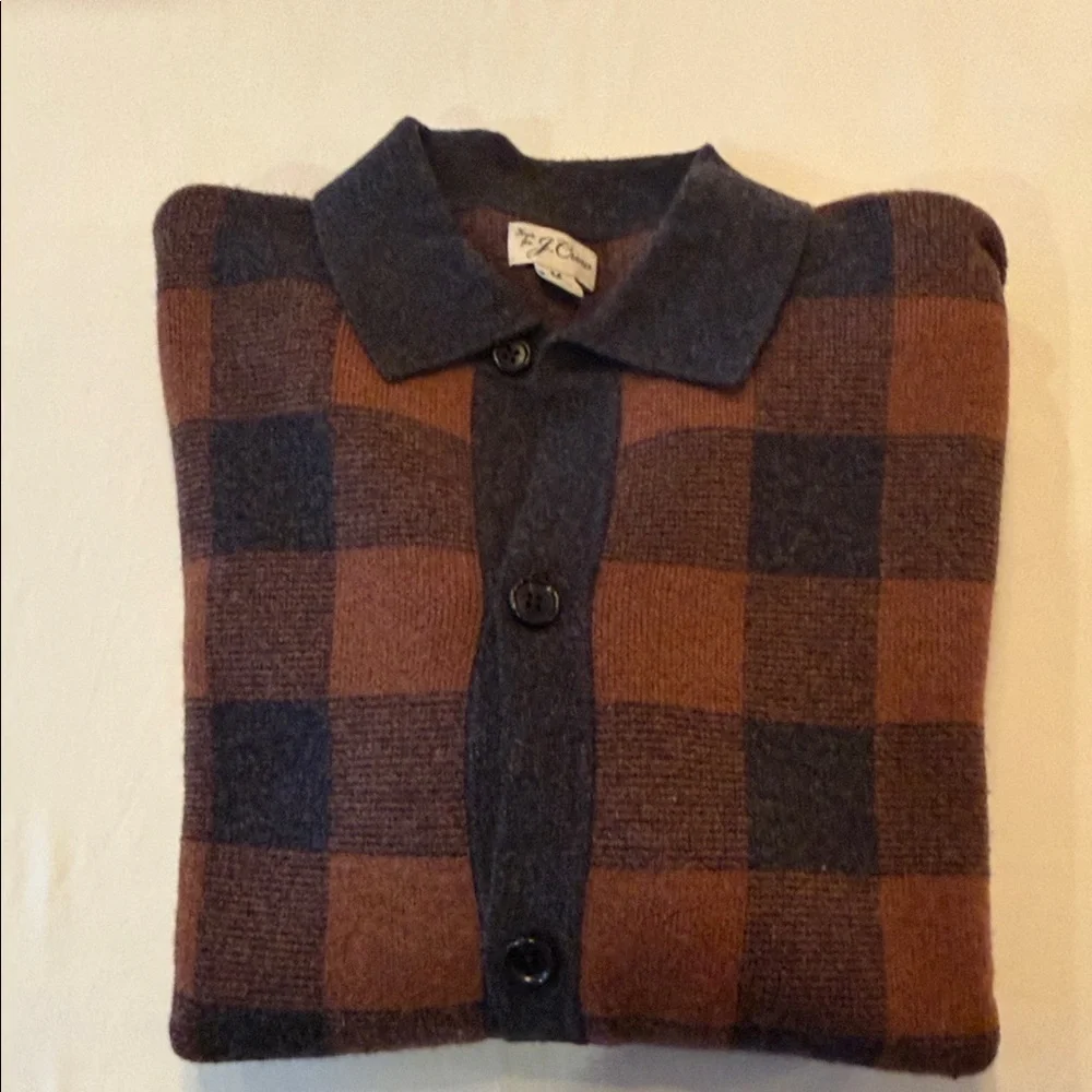 J. Crew Brown and Gray Knit Cardigan